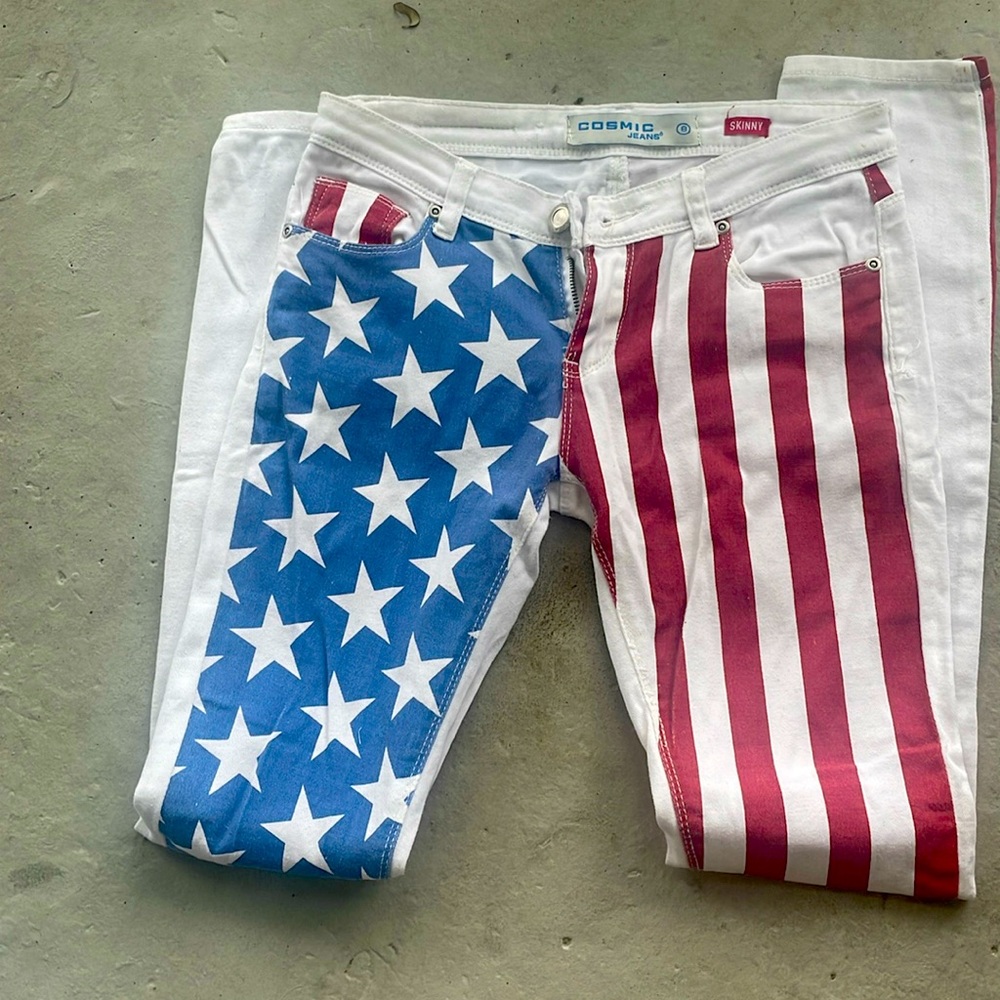 Stars and Stripes Skinny Jeans